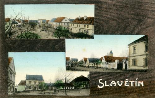 Slavětín na historických fotografiích a pohlednicích